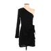 Divided by H&M Cocktail Dress - Wrap: Black Solid Dresses - Women's Size 4