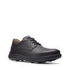 Schnürschuh CLARKS "Nature Three", Herren, Gr. 42, schwarz (schwarz leather), Leder, casual, Schuhe, Freizeitschuh, Halbschuh, Schnürschuh mit herausnehmbares Fußbett