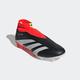 Fußballschuh ADIDAS PERFORMANCE "PREDATOR LEAGUE LACELESS FG" Gr. 42,5, bunt (core black, cloud white, solar red) Schuhe Fußball Hallenschuhe