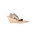 Zimmermann Wedges: Gold Solid Shoes - Women's Size 38 - Pointed Toe