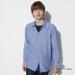 Men's Premium Linen Long-Sleeve Shirt | Blue | XS | UNIQLO US