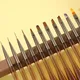 Ensemble de stylos à ongles durables poils en nylon conception d'art des ongles facile à