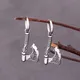 Boucles d'Oreilles Pendantes Hip Hop Punk Viking Axe Amulette Rune Noeud Celtique Accessoires Rock