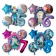 Ballons en aluminium Disney Frozen Princess Elsa décorations de fête d'anniversaire pour filles