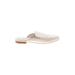 Dolce Vita Mule/Clog: Ivory Solid Shoes - Women's Size 9 1/2 - Almond Toe