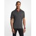 Michael Kors Embroidered Logo Cotton Polo Shirt Grey XS