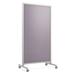 Ghent EZ Mobile board Freestanding Reversible Magnetic Large - 6' - 8' Framed Board in Gray | 74.63 H x 36 W x 24 D in | Wayfair EZ1MA7538GP
