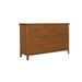 Kincaid Cherry Park 8 Drawer 60" W Solid Wood Double Dresser Wood in Brown/Red | 38 H x 60 W x 19 D in | Wayfair 63-162V