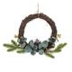 The Holiday Aisle® Faux Pinecone Natural Material/Polyester 12" Wreath in Brown/Green | 9 H x 12 W x 3 D in | Wayfair
