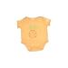 Baby Gap Short Sleeve Onesie: Yellow Tropical Bottoms - Size 3 Month