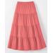 Blair Women's Haband Women’s Jersey-Knit Tiered Midi Skirt - Pink - M - Average