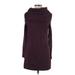 H&M Casual Dress - Sweater Dress: Burgundy Dresses - Women's Size Medium