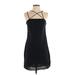 H&M Casual Dress - Shift Halter Sleeveless: Black Solid Dresses - Women's Size 4