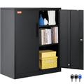 VEVOR Metal Storage Cabinet Garage Storage Cabinet Adjustable Shelves 42 - Black