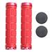 2pcs Bike Handlebar Grips Non Bike Grips Rubber Grips Bike Handle Covers Bicycles Accessories for Cycling Mountain Road Bikes Red