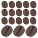 50Pcs Pretend Coffee Bean Model Artificial Coffee Bean Prop Fake Coffee Bean Model Lifelike Pretend