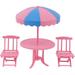 1 Set Miniature Beach Chair and Table Mini House Scene Decor Kids Mini Furniture Toys