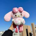 22cm Kawaii Sanrio Melody Plush Backpack Cute Stuffed Animals Dolls Toys Plushie Bag Anime Cartoon Shoulder Backpacks Girl Gifts