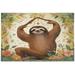GZHJMY Sloth Puzzles for Adults 500 Pieces Adults and Kids Ntellectual Decompression Jigsaw Game for Christmas Holiday Toy Birthday Gift DIY Games Gifts