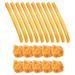 20 Pcs Toy Home Decor DIY Model Realistic Look Chips Artificial French Fries for Display Simulation French