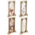 Models Folding Screen Ornament Photography Prop Mini Screen Simulated Mini Screen Props Japanese-style Wooden Screen Paper Stickers