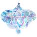 Iridescent Chandelier Hanging Anniversary Decorations Wedding Ceremony Valentines Day for The Home Christmas Ceiling