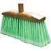 heavy duty wooden broom brush sweeper head replacement soft bristles great use for home kitchen room office patio deck floor (broom head)