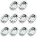 10 Pcs Hanger Rack Stand Socket Rails Closet Rod Bracket Base Wardrobe Aluminum Alloy