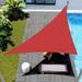 X 13 X 17.7 Sun Shade Sail Right Triangle Outdoor Canopy Cover UV Block For Backyard Porch Pergola Deck Garden Patio (Red)