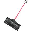 Bully Tools 27 Poly Snow Pusher with Fiberglass Handle and Poly D-Grip