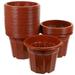 25 Pcs Planting Pot Pots for Plants Plastic Planter Garden Flower Pot Flower Pots for Indoor Plants Nursery Pots