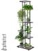 Plant Shelf Tall Plant Stand Indoor Foldable Plant Stand Corner Plant Stand 7 Tier