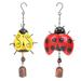 2 PCS Door Bell Honeybee Ornaments Hanging Pendant The Locket Goblincore Room Decor Retro Wind Chime Wind Chimes