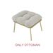 Outdoor Patio Wicker Egg Chair Oversized Lounger Egg Chair Ottoman - Beige