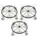 3pcs Iron Flower Pot Flower Holder Metal Plant Stand Flower Pot Stand For Home