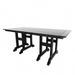 Polytrends Laguna Poly Eco-Friendly All Weather Rectangular Patio Dining Table Black