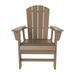 Polytrends Laguna Poly Eco-Friendly All Weather Patio Chair with Arms Weathered Wood