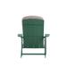 Lancaster Home Indoor/Outdoor Adirondack Chairs with Cushions - Set of 2 Green/Cream