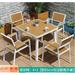 80cm outdoor tables and chairs courtyard bars restaurants waterproof wooden dining tables outdoor balconies leisure gardens