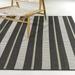 Balta Adson Striped Patio Indoor/Outdoor Area Rug 7 10 x 10 - Charcoal