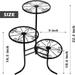 3 Tier Plant Stand Indoor and Outdoor Black