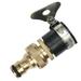 Universal Adapter Faucet Tap Connectors Tap Garden Hose Quick Connector Copper Adapter 1/2 Inch to 3/4 Inch Male Thread (Golden and Black)