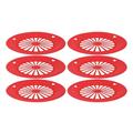 6 Pcs Grill Plate Roasting Pan Paper Plates BBQ Hollow Plate Serving Trays Chic Barbecue Tray