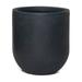 Island Planters 15.25 in H Cylindro Plastic Durable Modern Style Planter Plant Pot Flower Pots Garden Pot Midnight