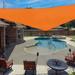 X 16 X 18.9 Sun Shade Sail Right Triangle Outdoor Canopy Cover UV Block For Backyard Porch Pergola Deck Garden Patio (Orange)