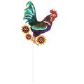 Rooster Metal Stake Metal Rooster Garden Statue Decor Rooster Sculpture Backyard Garden Rooster