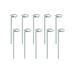 Fresh Fab Finds 10 in. Plant Support Stakes Garden Flower Single Stem Support Stake Iron Plant Cage Support Ring for Tomatoes Orchid Lily Peony Rose Flower - 10 Piece