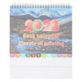 Small Desk Calendar 2023 English Version Calendar Standing Desk Calendar Desktop Calendar Calendar Planner for Home Office Calendar Decoration ( Colorful )