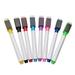 jinsenhg Magnetic Whiteboard marker pens built in dry eraser easy wipe fine tip drawing 8 colors magnetic pen