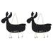 2pcs Creative Double-Sided Hanging Giraffe Message Board Small Blackboard